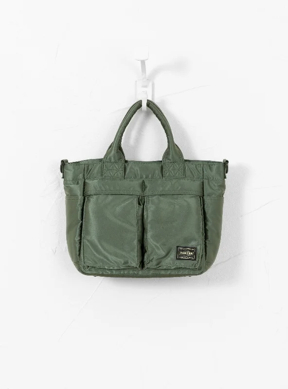 Bio-Nylon TANKER Tote Bag Sage Green bold tank top
