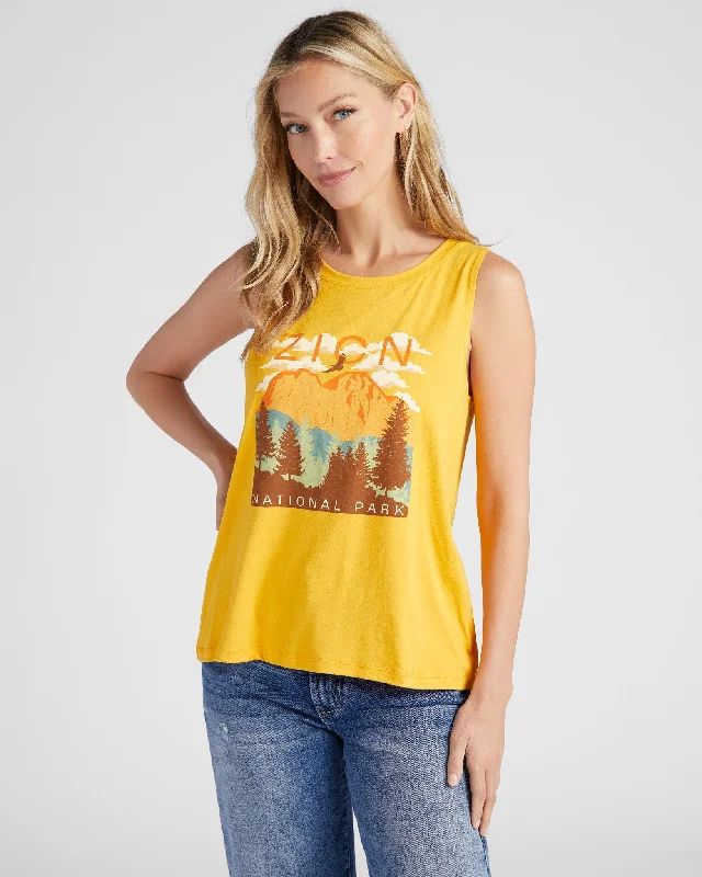 Zion National Park Graphic Tank essential tank top