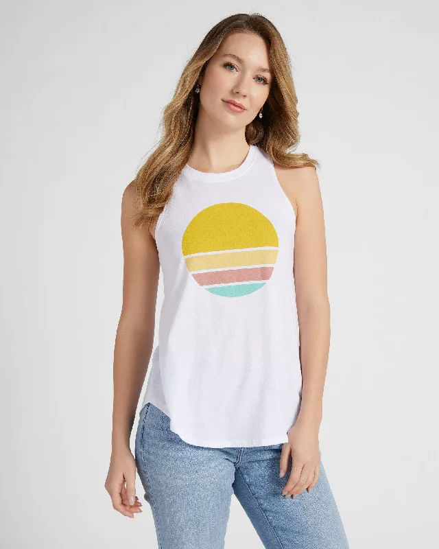 78 & Sunny Logo Graphic Tank summer tank top