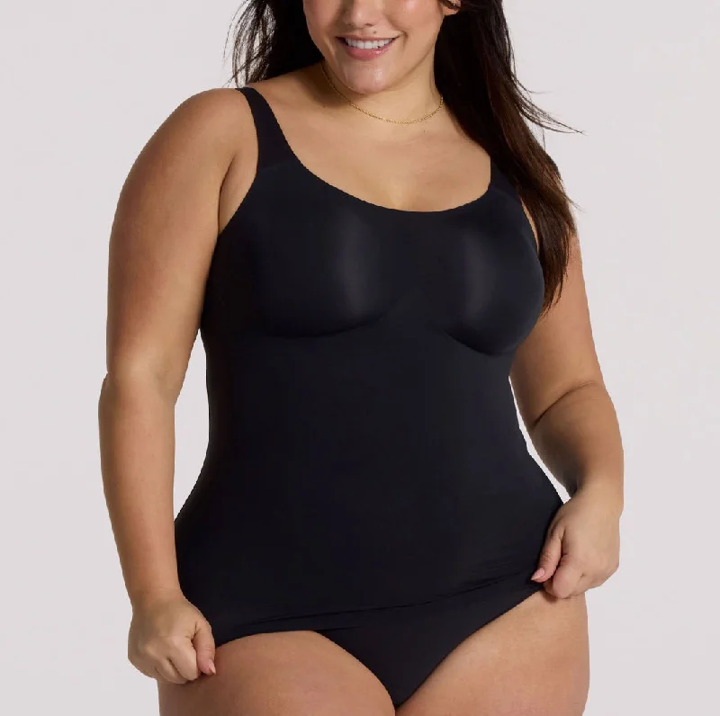 Evelyn & Bobbie Structured Scoop Basic Colors Bra Tank bronze tank top