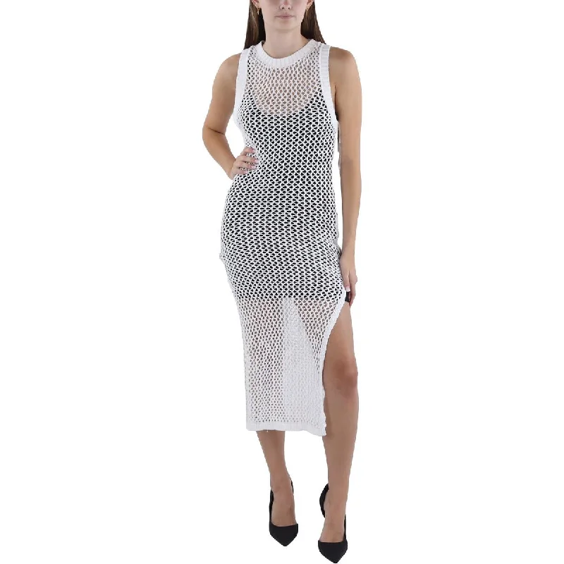 Beach Riot Womens Crochet Dress Cover-Up Tunics Bridal satin