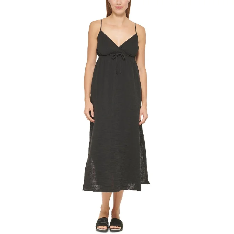 Womens V-Neck Dress Cover-Up Tunics Lace romantic