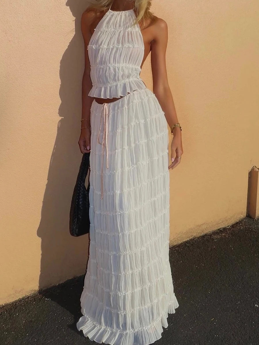 DressBetty - Summer Beach Sleeveless Backless Tank Skirt Tunics Handmade artisanal
