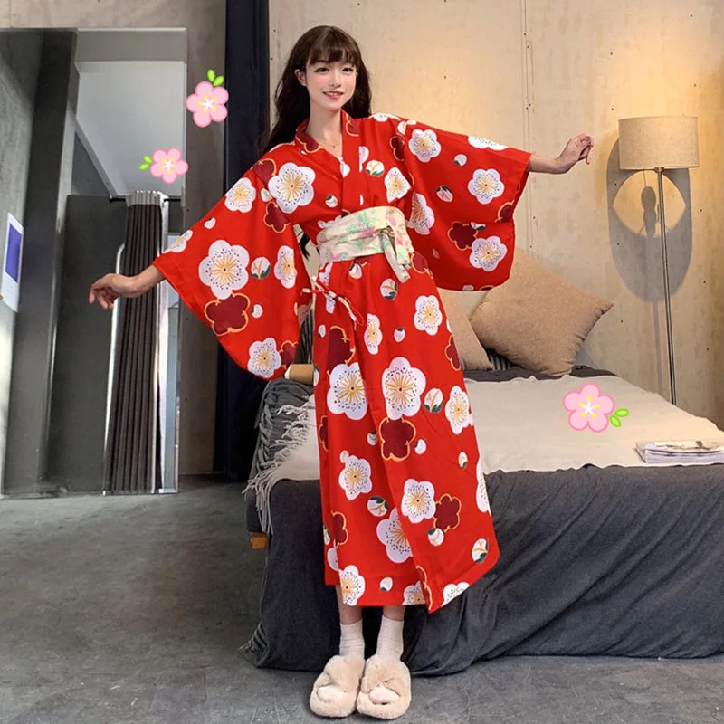 Japanese flower kimono dress yv30832 Tunics Sale discount