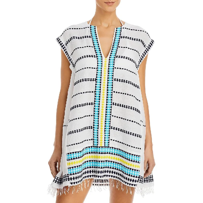 lemlem by Liya Kebede  Womens Sediri Caftan Dress Cover-Up Cowl Neckline Elegant