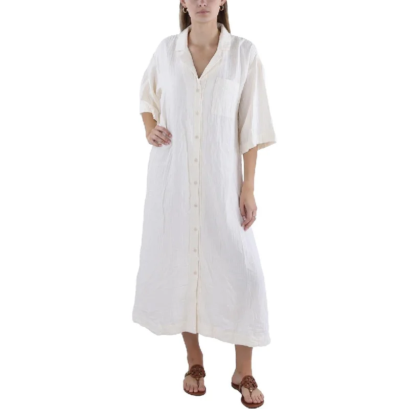 Madewell Womens Maxi Shirtdress Cover-Up Tunic Top Casual
