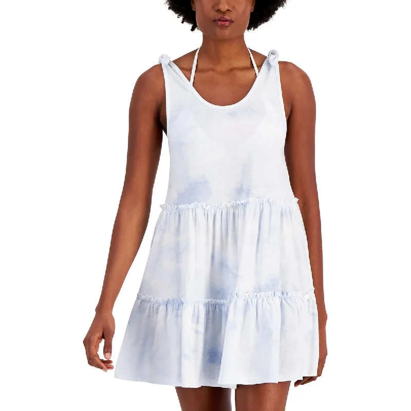 Miken Womens Juniors Cotton Dress Cover-Up Tunics Chinos classic