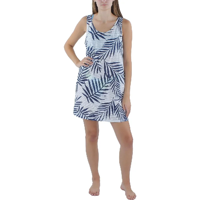 Porto Cruz Womens Printed Dress Cover-Up Tunics Formal black