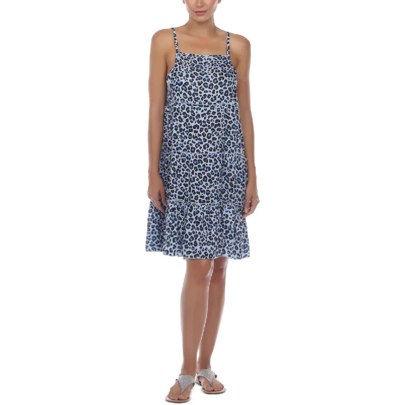 Raviya Womens Animal Print Dress Cover-Up Bodycon Club Sequined