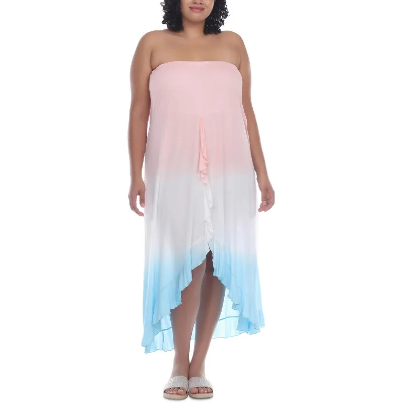 Raviya Womens Plus Summer Dress Cover-Up Elegant Long Evening