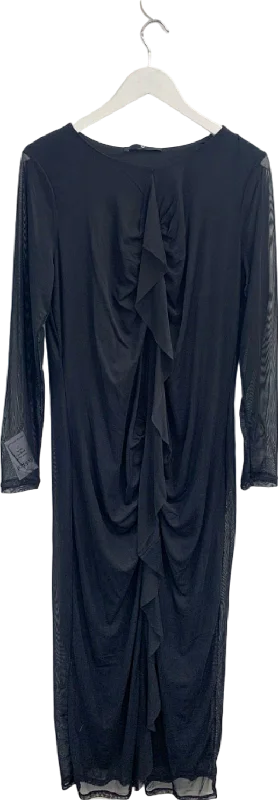 V by Very Black Ruffled Midi Dress UK 20 Tunics Timeless classic