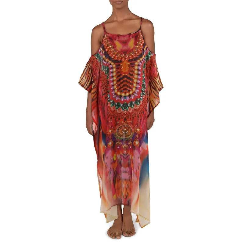 White Mark Womens Embellished Dress Cover-Up Tunics Stylish modern