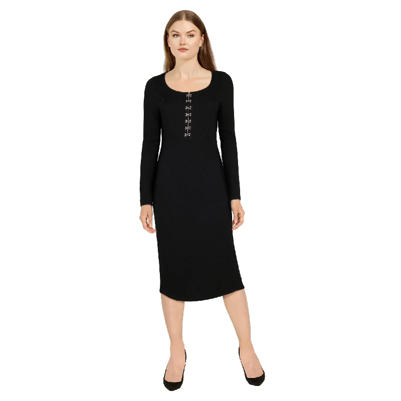 Women's Long Sleeve Midi Dress Tunics Custom made